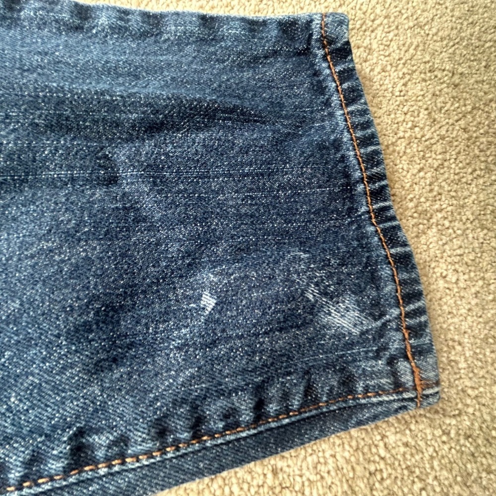 Childrens Place Straight Leg Jeans Dark Wash Denim Size 16 Elastic Waist 0970 - Picture 4 of 8